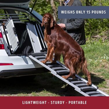 Рампа для собак Trixie Petwalk, 38x100 см, чорна (телескопічна)