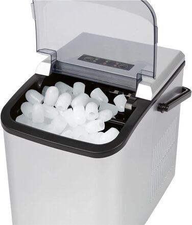 Машина для приготування льоду Clatronic EWB 3785 Silver | Швидке приготування, самоочищення, 1.5 л резервуар | 12 кг/24 год