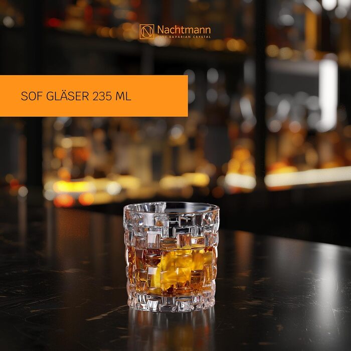 Набір склянок для віскі Nachtmann Bossa Nova, 4 шт., 330 мл, кришталеве скло, Tumbler, 92076