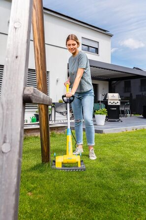 Насадка Gloria FineCut для тримера MultiBrush, для газонів і країв, ширина зрізу 36 см, жовта, аксесуар для газонокосарки та роботів
