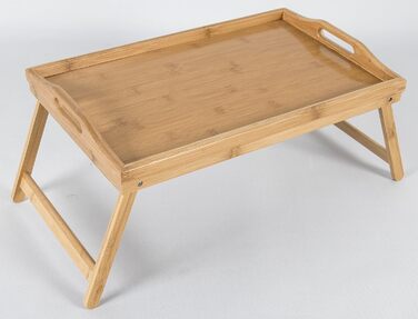 Столик для ліжка з бамбука Elbmöbel: столи для сніданку, приліжкові столики, крінні столики. Легкий у догляді, 50x30x26 см