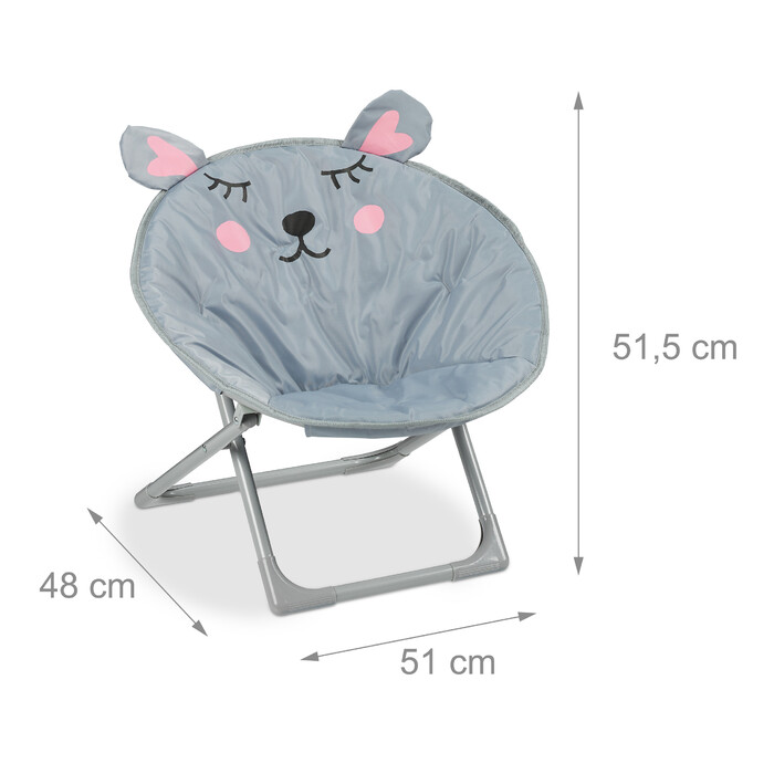Дитяче крісло Relaxdays Moonchair складне