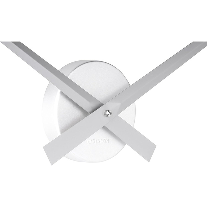 Karlsson Little Big Time Clock, Wall Clock, Aluminium, One Size (Silver)