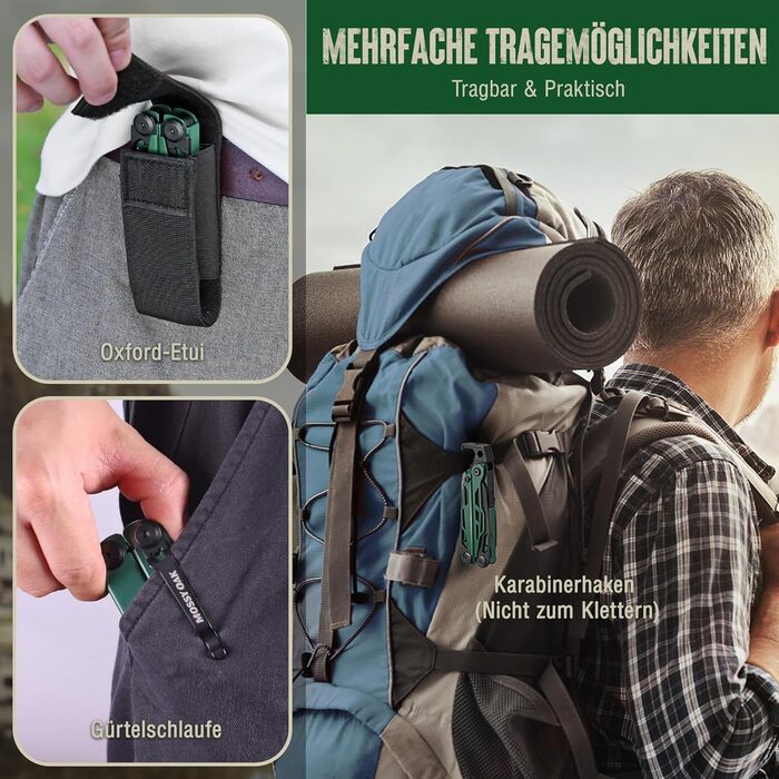 Мультитул Mossy Oak 27-в-1: мультиінструмент, плоскогубці, ніж, набір біт, для кемпінгу, ремонту, з чохлом