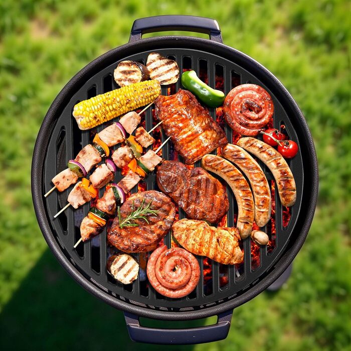 Чавунний гриль-решітка Gusseisen, діаметр 45 см, для вугільних та газових грилів