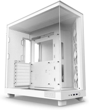 Комп'ютерний корпус NZXT H6 Flow білий