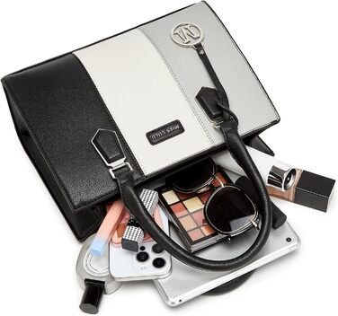 Сумка жіноча Miss Lulu середнього розміру, PU шкіра, сіра. Зі знімним ремінцем, для офісу, школи, подорожей та покупок