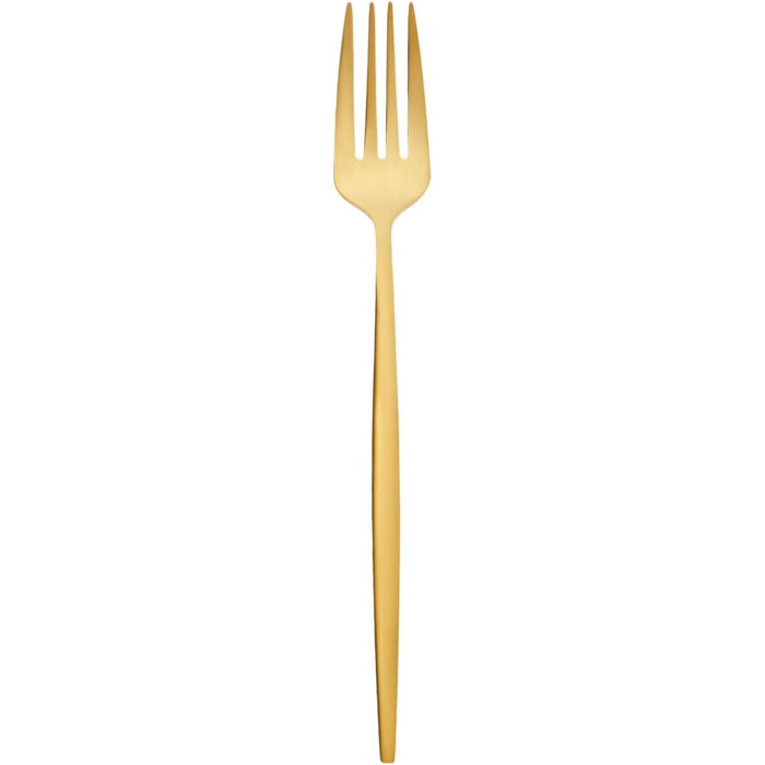Karaca Orion Matte Gold 30-Piece Flatware Set for 6 People - Flatware, Knives, Forks, Dessert Forks, Stainless Steel, Dining Flatware, Tableware Set - Healthy and Hygienic, Modern Design