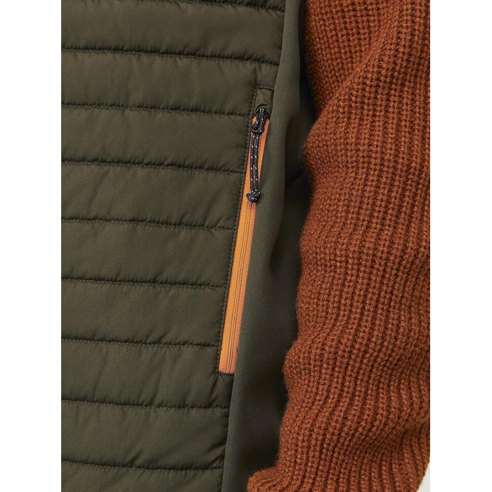 JACK & JONES чоловіча степкова жилетка 4XL великі розміри, колір Росін/Деталь: мармеладний контраст