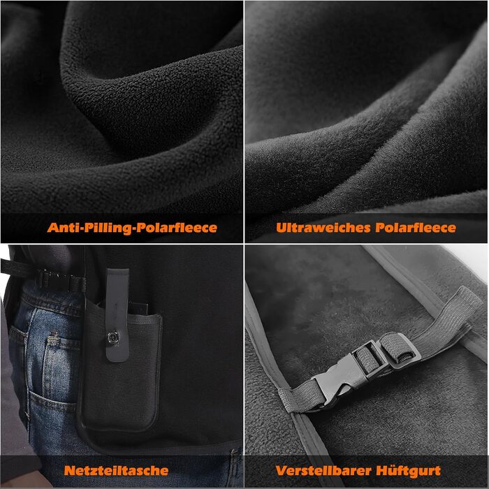 Обогревна жилетка для чоловіків та жінок з Powerbank, USB-живлення, 3 температурні режими, 5 зон обігріву, для активного відпочинку та зими