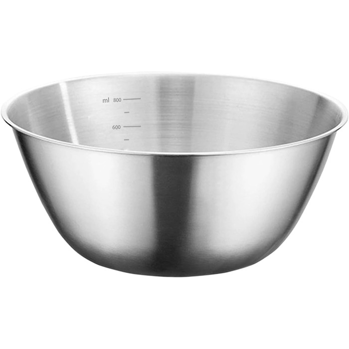 Набір мисок з нержавіючої сталі WANBY (8 шт, 800 мл) - нержавіюча сталь 304, легкі, міцні, безпечні, для їжі, миття в посудомийній машині