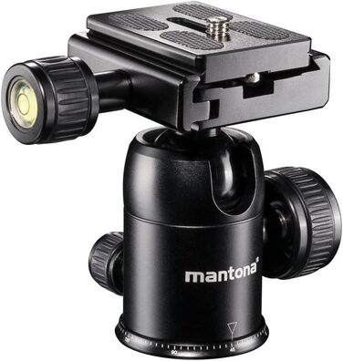 Штатив Mantona DSLM Travel - чорний, для камер, з кульковою головкою, до 5 кг