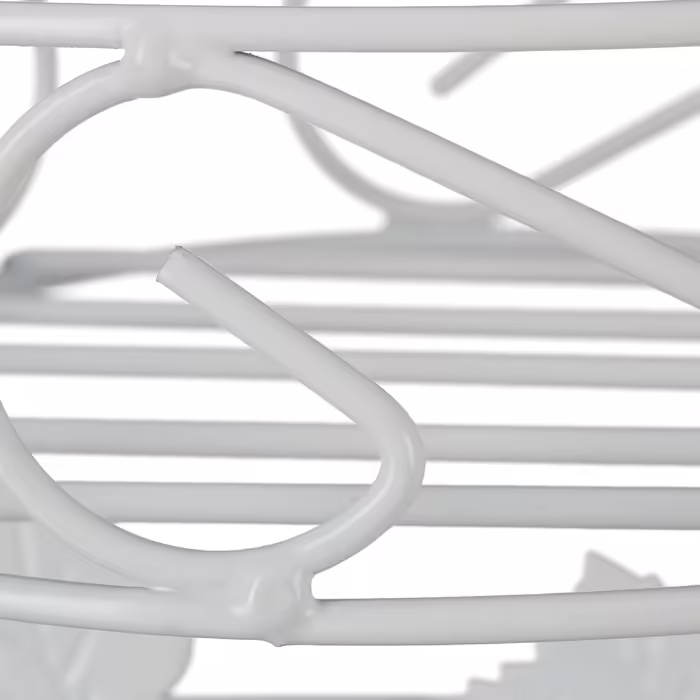 Relaxdays Metal Flower Stand, White