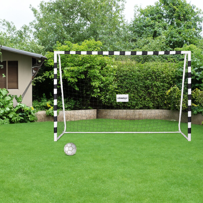 Relaxdays XXL Metal Football Goal