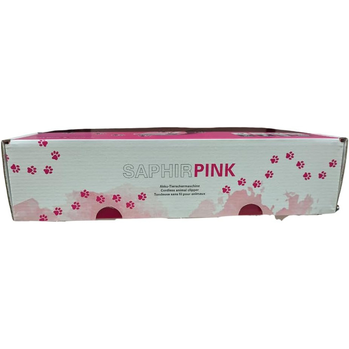 Набір для стрижки собак EHASO HEINIGER Profi Saphir: акумуляторна машинка, насадки, миска (рожевий)