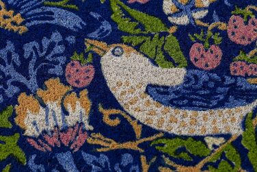 Entryways Victoria and Albert Museum Strawberry Thief Coir Doormat, Coconut Fiber, Multi, 45 x 75