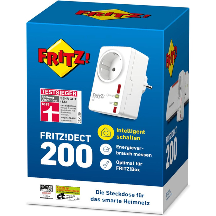 Розумна розетка FRITZ!DECT 200 для дому - керування та економія енергії