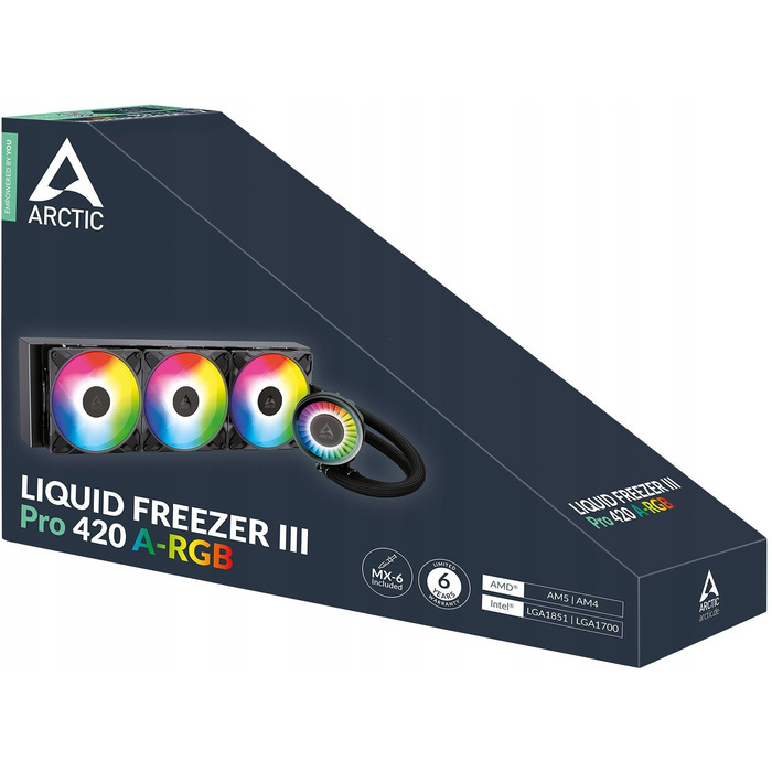 Рідинне охолодження Arctic Liquid Freezer III Pro 420 ARGB Black (ACFRE00185A)