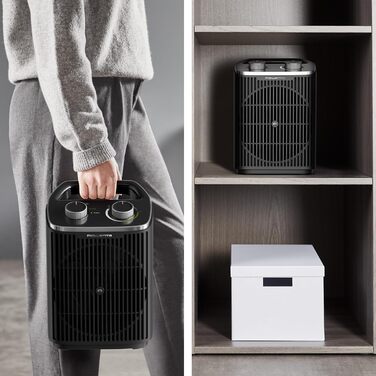 Обігрівач Rowenta Instant Comfort Compact 2000: компактний, з термостатом, 2 режими, 30 м², чорний