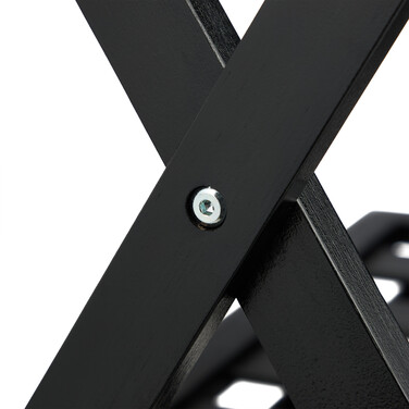 Relaxdays Black Bamboo Luggage Rack