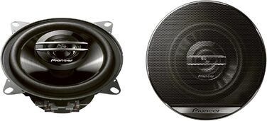 Автомобільна акустика Pioneer TS-G1020F 10 см, 2-смугові коаксіальні динаміки, 210 Вт, 30 Вт RMS, потужний звук, високий ККД, монтажна глибина 43 мм, з ґратами (2 шт.)