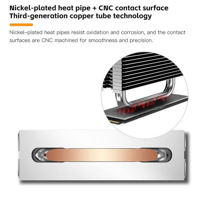 Охолоджувач CPU TZMRIT KF200 з 2 тепловими трубками, RGB LED, чорний, 9см, 2200RPM, для LGA115X/1200/17XX/1366, FM1/FM2/AM2/AM3/AM4/AM5 (M2)