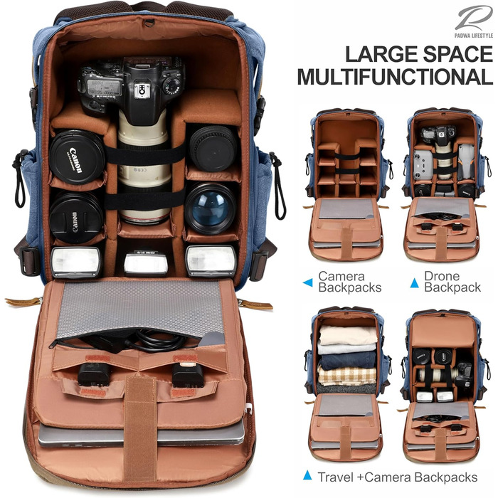 Рюкзак для фотокамери Padwa Lifestyle з воскованого полотна, 16