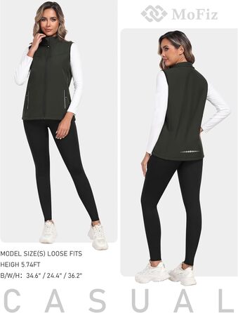 oFiz Softshell жилет Daen: теплий флісовий жилет для туризму та активного відпочинку (зелений, XXL)