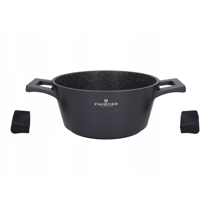 Набір каструль Zwieger Black Stone, 6 предметів, Greblon Granite, алюміній