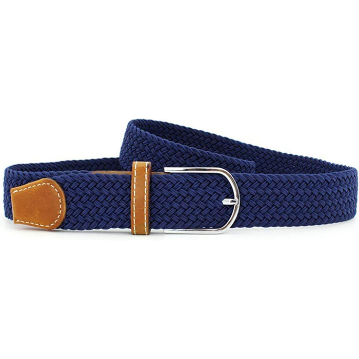 Жіночі еластичні пояси Chalier, 2 шт. в наборі, плетіння, чорний та темно-синій, універсальний розмір. Додаткові кольори: темно-синій та білий (коричневий та темно-синій)