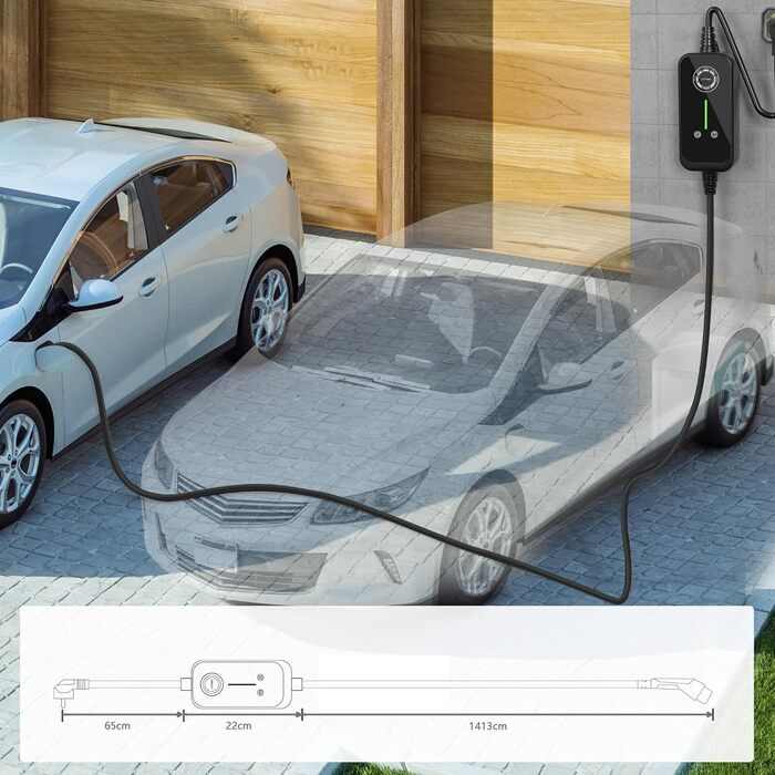 Зарядна станція для електромобіля Typ 2, 3.6kW, 20м - 16A/13A/10A/8A