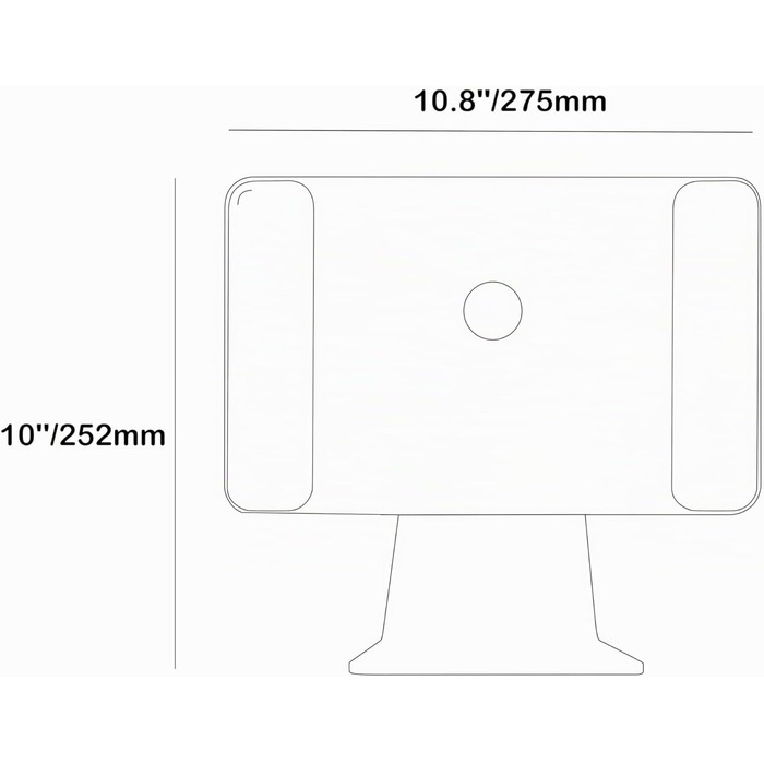 Магнітна підставка-тримач для Apple iPad Pro 12.9'' (3-6 покоління) та iPad Air 13'' (M4/M5), колір сірий