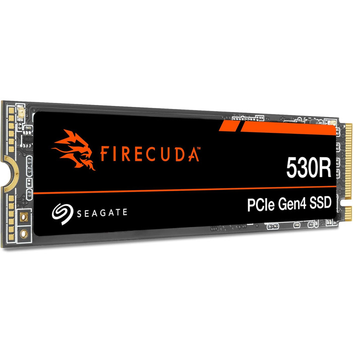 SSD Seagate FireCuda 530R 1TB NVMe PCIe Gen4 для PS5/PC, 7400 МБ/с, 3D TLC NAND, 5.050 TBW, Data Rescue Service