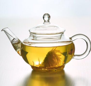 Скляний чайник Teekanne з фільтром для заварювання чаю, термостійке боросилікатне скло, 250 мл, прозорий