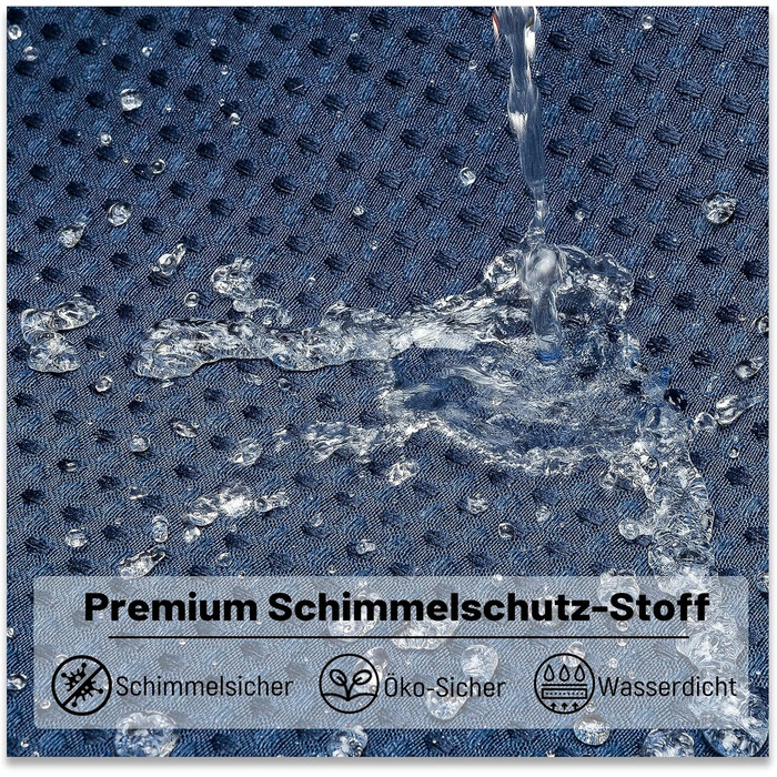 Шторка для душу BTTN, вафельна тканина, 180x200 см, антигрибкова, важка, водонепроникна, з 12 гачками, зелена, преміум-якість