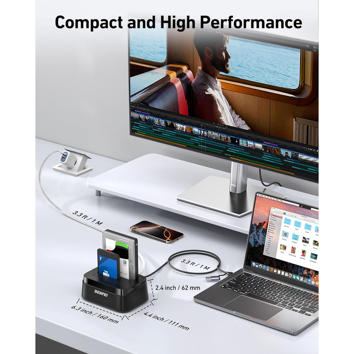 Док-станція BENFEI USB-C для HDD/SSD 2.5