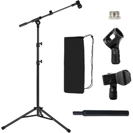 Підставка для мікрофона Lemxadd з регульованим кріпленням, сумісна з Blue Yeti, Samson Q2U, Fifine K6. Комплект з чохлом, адаптером 3/8' - 5/8' та кріпленнями