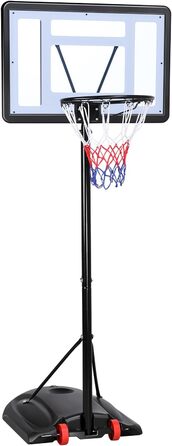 Yaheetech Adjustable Basketball Stand with Wheels - Outdoor Basketball Hoop System