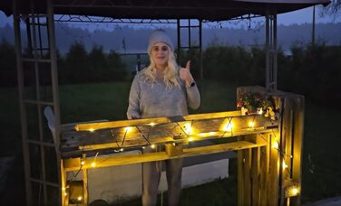 Гірлянда світлодіодна Gresonic 100/200/300/400 LED, струмопровідна, для дому та вулиці, тепле біле світло, 100 LED