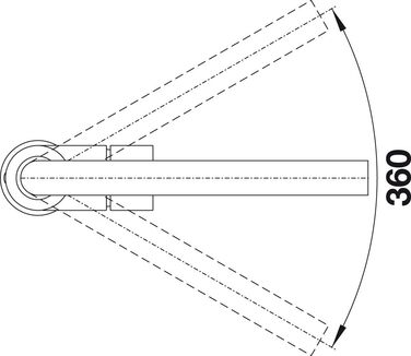 Змішувач кухонний BLANCO MILA хром | Високий тиск | Захист від зворотного потоку | Керамічний картридж | Захист якості води та економія води | Розміри: 10,5x25,5x27 см | Вивід - трубка