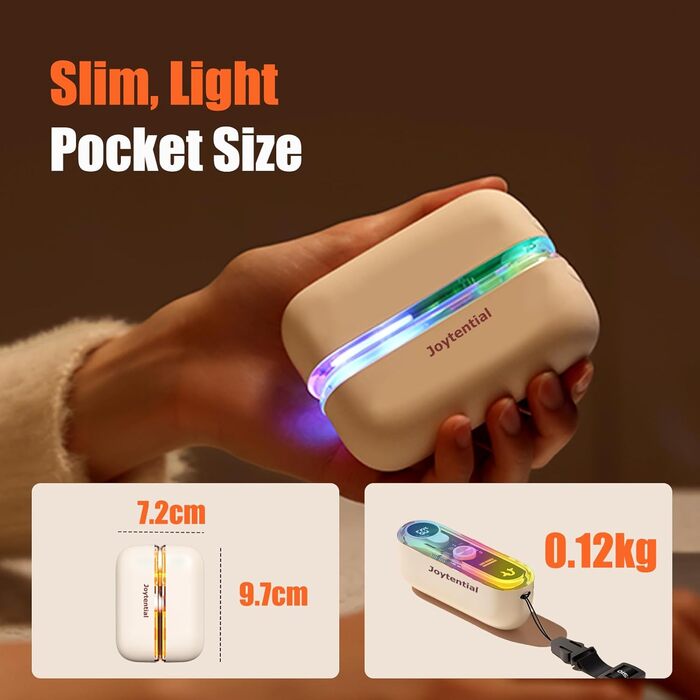 Електричний грілка для рук та кишеньковий грілка 2-в-1, USB, 4 режими нагріву, для кемпінгу, риболовлі, подарунок