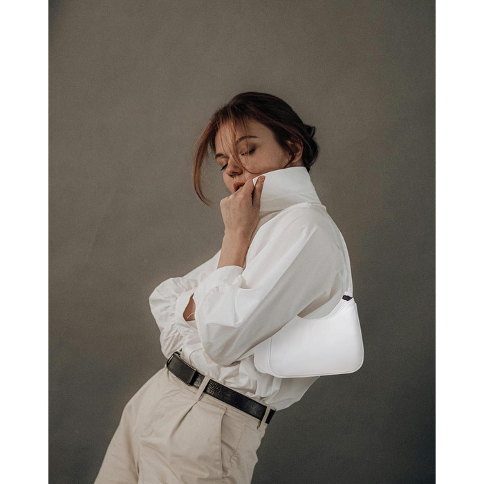 Сумка LOVEVOOK жіноча мініатюрна через плече, клатч, біла нейлонова для побачень, вечірок, покупок