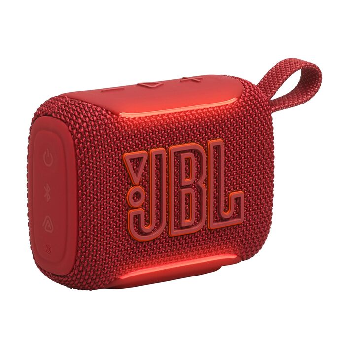 JBL Go 5: Портативна Bluetooth колонка, червоний колір - потужний звук, водонепроникність, до 10 годин роботи