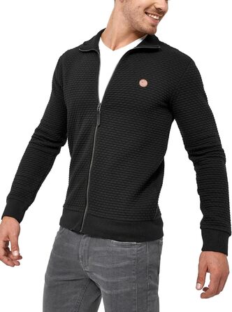 Світшот Indicode для чоловіків з високим коміром | Кардиган/світшот чоловічий (XXL, Чорний)