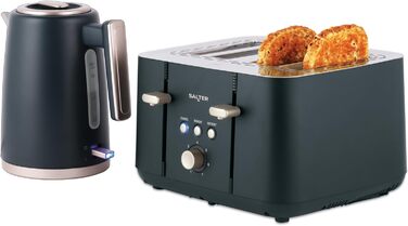 Електричний чайник Salter Marino 1.7L з функцією швидкого кип'ятіння, фільтром від накипу, поворотним основанням та захистом від сухого кип'ятіння