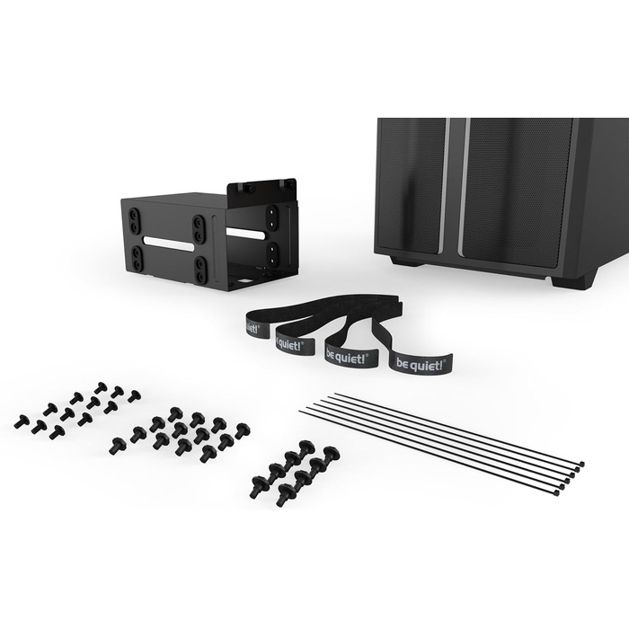 be quiet! Pure Base 500DX Black - корпус ПК з 3 вентиляторами Pure Wings 2, ARGB підсвічуванням, підтримка радіаторів до 360 мм, скло