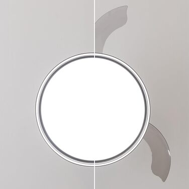 Стеляний вентилятор Cecotec EnergySilence Aero 470, 55 Вт, з пультом керування, діаметр 106 см, 3 лопаті, 3 швидкості, чорний, функція зими (діаметр 132 см, сірий)