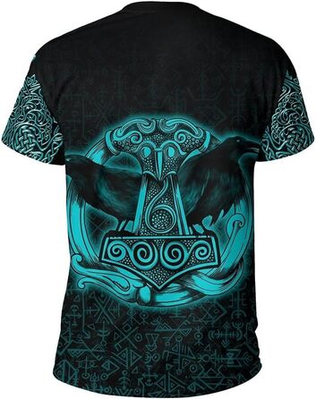 Лонгслів з капюшоном LOUON Viking для чоловіків: нордичний дизайн, міцний матеріал, стильний повсякденний одяг (XXL)