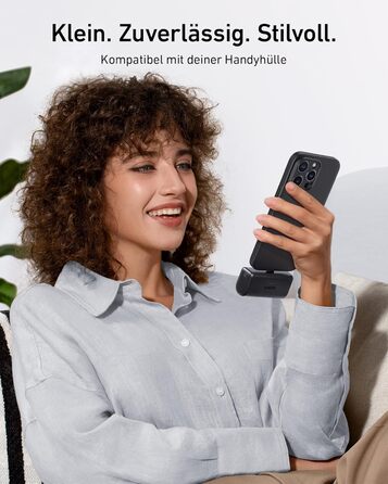 Powerbank Anker Nano 5000mAh 22.5W з USB-C, сумісний з iPhone, Galaxy, Huawei, iPad, AirPods (Білий)