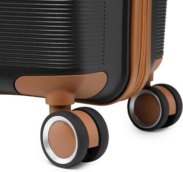 Чемодан British Traveller середнього розміру з TSA-замком, 66 x 43.3 x 28.5 см, з поліпропілену, ручна поклажа
